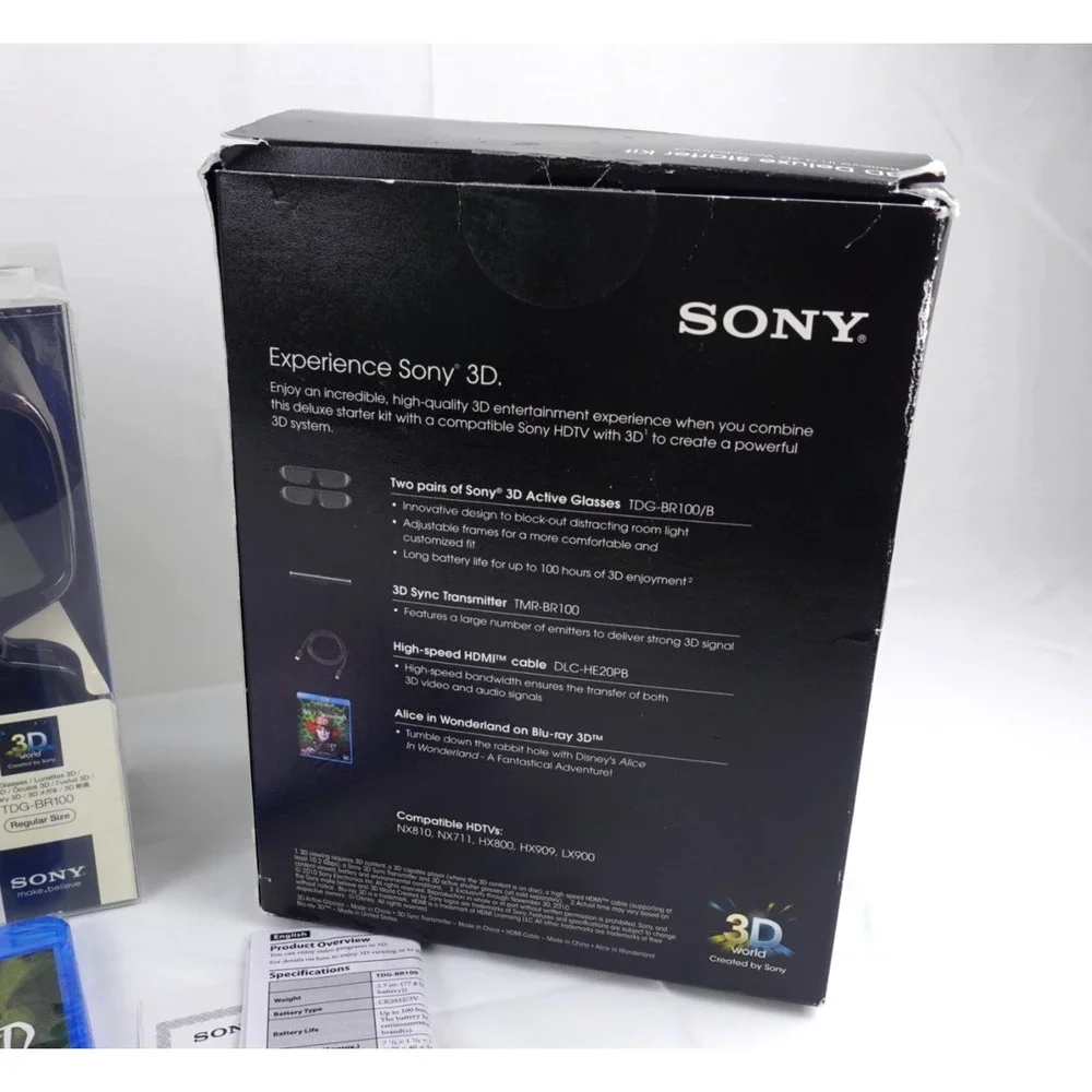 Sony 3D Deluxe Starter Kit w/ Alice in Wonderland Blu-ray 3D Movie